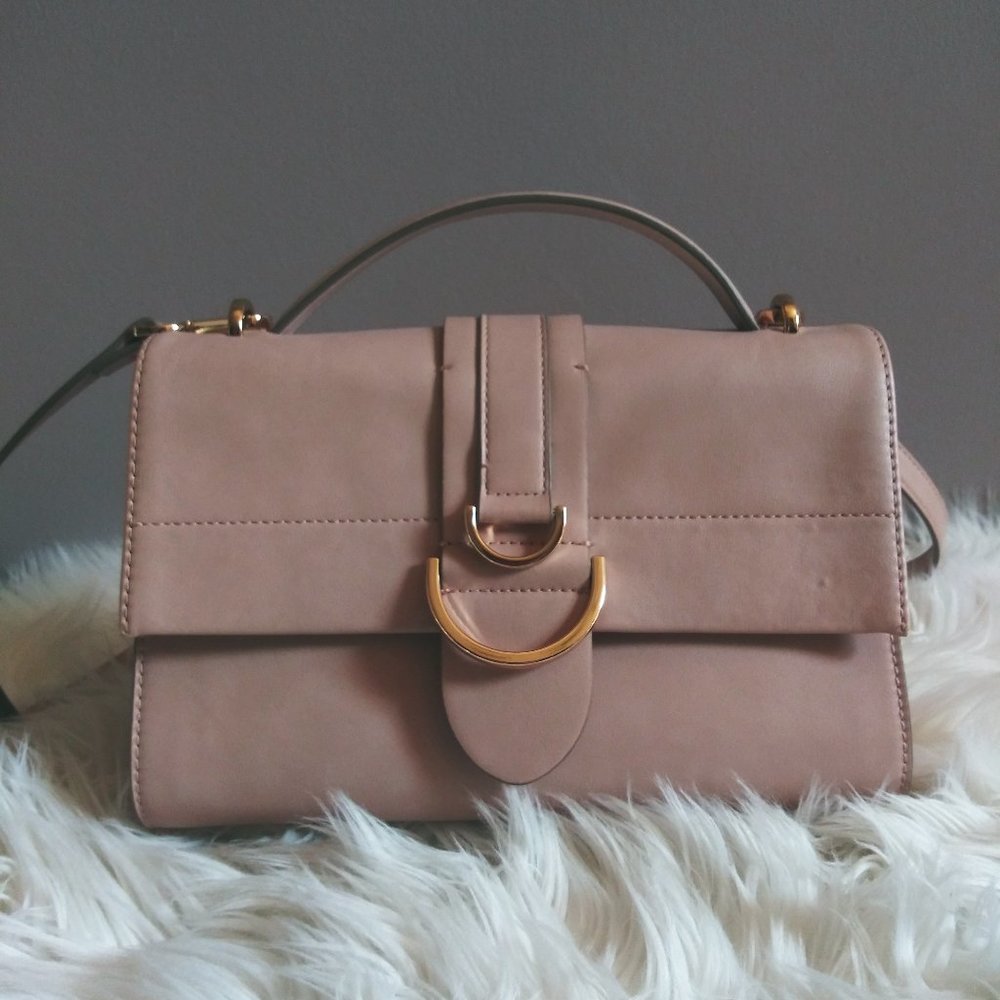Nine West Blush Pink Handbag Faux Leather